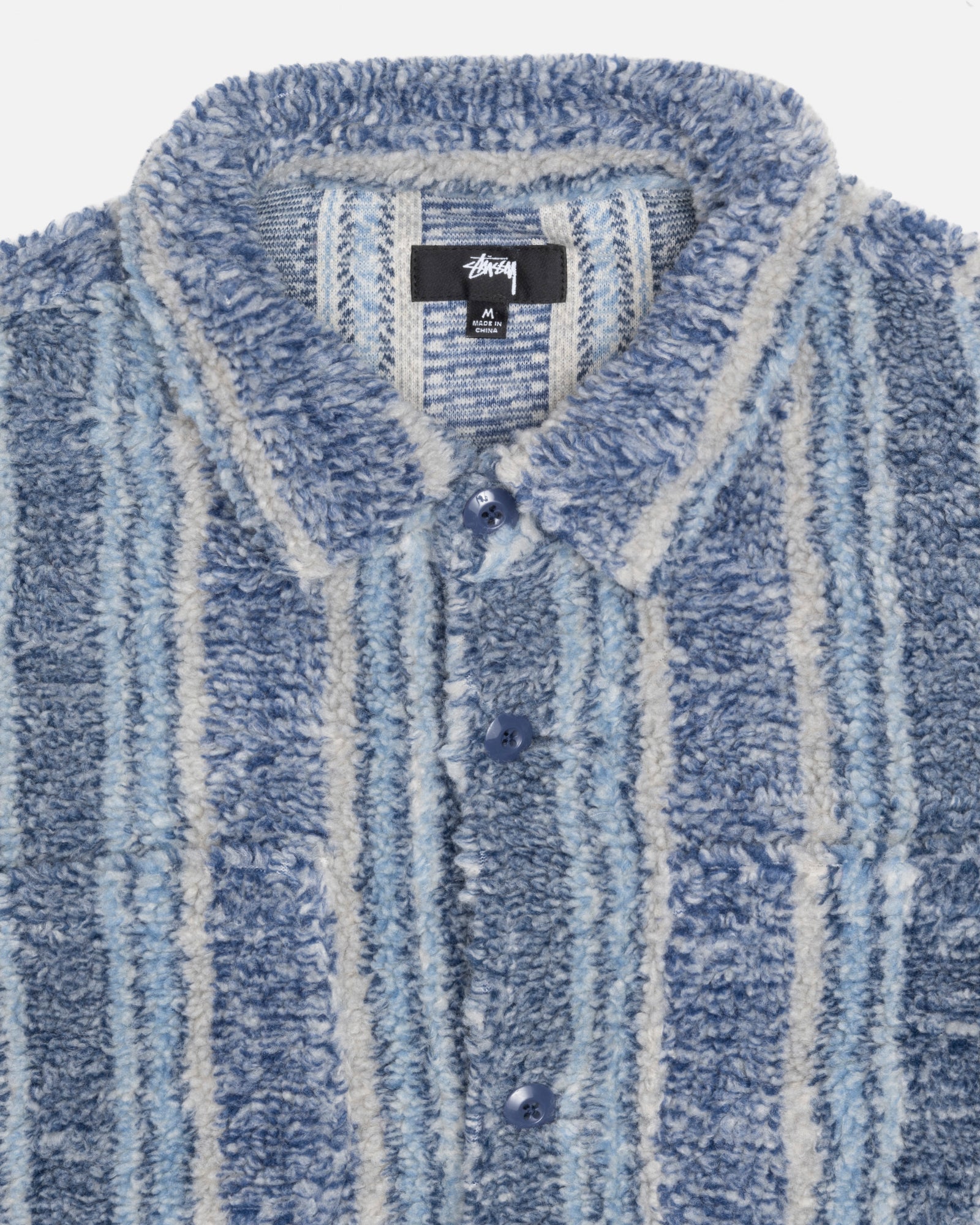 STRIPED SHERPA SHIRT